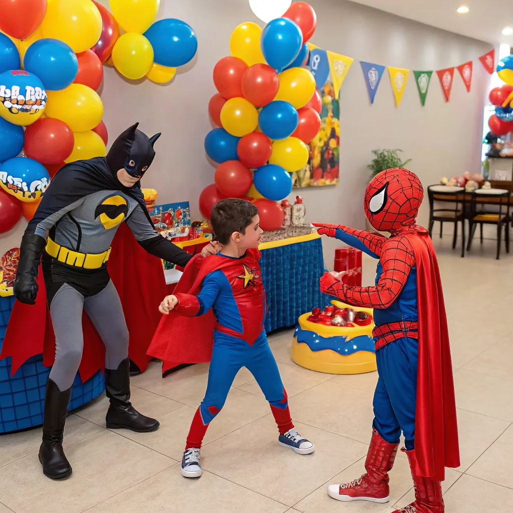 Kids superhero party theme